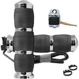 AVON GRIPS MTAIR90CHHT Avon Grips Grips - Heated - Air Cushion - Metric - Chrome Mt-Air-90-Ch-Ht