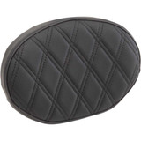 DRAG SPECIALTIES 0822-0446 Drag Specialties Sissy Bar Pad - Double Diamond - Black - Oval