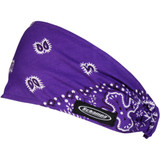 Schampa & Dirt Skins Mini Doo-Z Headwrap - Purple/White Paisley Dz02-223