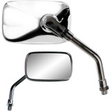 PARTS UNLIMITED 0640-0957 Parts Unlimited Mini Rectangular Mirror - Chrome