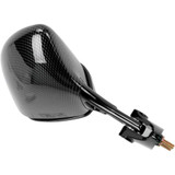 EMGO 2043053 Emgo Mirror - Side View - Black/Carbon Fiber - Rectangle - Right - Kawasaki 20-43053