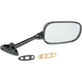 EMGO 2069773 Emgo Mirror - Side View - Black/Carbon Fiber - Rectangle - Right - Suzuki 20-69773