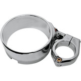 Joker Machine Speedometer Ring With Swivel Clamp - Chrome - For 39 Mm Fork Tube 10-315C Joker Machine Speedometer Ring With Swivel Clamp - Chrome - For 39 Mm Fork Tube 10-315C