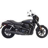 Bassani Xhaust 4" Black Muffler - Straight/Long - Xg500/750 1587Lrb