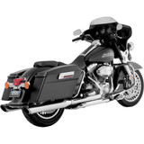 VANCE & HINES 16763 Vance & Hines Twin Slash Muffler - Chrome 16763