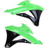 ACERBIS 2374071089 Acerbis Radiator Shrouds - Green/Black 2374071089
