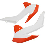 ACERBIS 2314261088 Acerbis Radiator Shrouds - Orange/White 2314261088