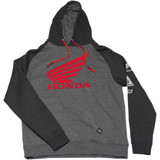 FACTORY EFFEX 2288308 Factory Effex Honda Wing Hoodie - Black/Charcoal - 2Xl 22-88308