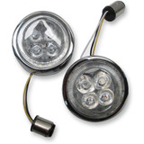 Ciro Front Signal Light Inserts - Chrome - Amber Lens 45400