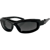 BOBSTER BRH2001 Bobster Road Hog Ii Convertible Sunglasses - Gloss Black - Interchangeable Lens Brh2001