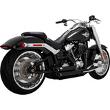 VANCE & HINES 47335 Vance & Hines Shortshots Staggered Exhaust System - Matte Black 47335