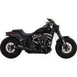 VANCE & HINES 47323 Vance & Hines 2-Into-1 Upsweep Exhaust System - Black - Stainless Steel 47323