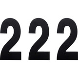 FACTORY EFFEX 024452 Factory Effex Fx Number 2 - Black - 6" 02-4452
