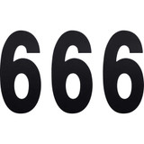 FACTORY EFFEX 024456 Factory Effex Fx Number 6 - Black - 6" 02-4456