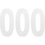 Factory Effex Fx Number 0 - White - 6" 02-4460