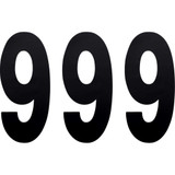 FACTORY EFFEX 024479 Factory Effex Fx Number 9 - Black - 8" 02-4479