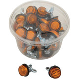 CHRIS PRODUCTS CH40A Chris Products License Plate Reflectors - 40Ct Tub - Amber Ch40A