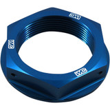 Works Connection Steering Stem Nut - Blue - Honda 24-300