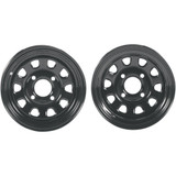 Itp Delta Steel Wheel - Front/Rear - Black - 12X7 - 4/156 - 4+3 1222865014B