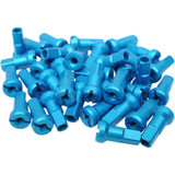Moose Racing Spoke Nipples - Mx1 - Lake Blue - 8 Gauge - Set 24-880