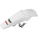 UFO HO04603041 Ufo Enduro Rear Fender With Led - White - Ho04603-041