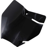 UFO KT04074001 Ufo Front Number Plate - Black Kt04074-001