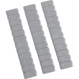 K&L Supply Wheel Weights - Rectangle - Adhesive Stick-On - Silver - 36 Pack 32-2413