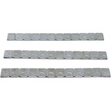 K&L Supply Wheel Weights - Rectangle - Adhesive Stick-On - Chrome - 36 Pack 32-2434
