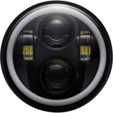 Custom Dynamics 5.75" Headlamp - With Mounting Ring - Black Pg-575-B