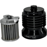 Pc Racing Flo "Spin-On" Oil Filter - Black Anodized - Aprilia/Bmw/Buell/H-D/Moto Guzzi/Yamaha Pcs4B