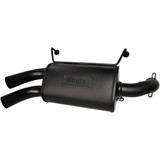 Bikeman Performance Double Barrel Slip-On Muffler - Ceramic Black 17-308-Cb
