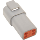 Namz Deutsch Receptacle - 4 Pin - Gray Dr-4G