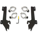 MEMPHIS SHADES MEK1928 Memphis Shades Batwing Trigger Lock Mounting Kit - Kingpin - Black Mek1928