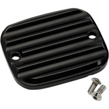 Joker Machine Master Cylinder Cover - Brake - Front - Finned - Black 951019-1