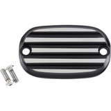 Joker Machine Master Cylinder Cover - Finned - Black/Silver 08-01-2 Joker Machine Master Cylinder Cover - Finned - Black/Silver 08-01-2