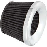 ARLEN NESS 81209 Arlen Ness Replacement Velocity 65/90 Air Filter - Chrome 81-209