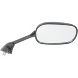 Parts Unlimited Mirror - Side View - Rectangle - Black - Right