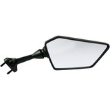 Emgo Mirror - Side View - Polygon - Black - Right 20-43091