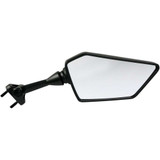 EMGO 2043091 Emgo Mirror - Side View - Polygon - Black - Right 20-43091