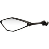 EMGO 2049252 Emgo Mirror - Side View - Polygon - Black - Left 20-49252