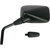 EMGO 2043022 Emgo Mirror - Side View - Rectangle - Black - Left 20-43022