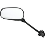 Emgo Mirror - Side View - Oval - Black - Left 20-97212