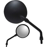 PARTS UNLIMITED 0640-0949 Parts Unlimited Mirror - Side View - Round - Black