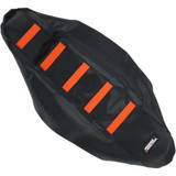 MOOSE RACING KTM8513336RT Moose Racing Ribbed Seat Cover - Black Cover/Orange Ribs - Ktm Ktm8513-336Rt