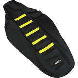 MOOSE RACING RMZ45018335 Moose Racing Ribbed Seat Cover - Black Cover/Yellow Ribs - Suzuki Rmz45018-335