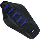 MOOSE RACING YZ12502332RT Moose Racing Ribbed Seat Cover - Black Cover/Blue Ribs - Yamaha Yz12502-332Rt