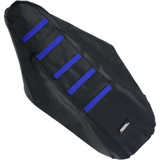 MOOSE RACING YZF25003332RT Moose Racing Ribbed Seat Cover - Black Cover/Blue Ribs - Yamaha Yzf25003-332Rt