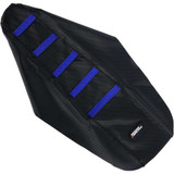 MOOSE RACING YZ8502332RT Moose Racing Ribbed Seat Cover - Black Cover/Blue Ribs - Yamaha Yz8502-332Rt