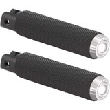 ROUGH CRAFTS RC400005 Rough Crafts Driver Pegs - Chrome - Knurled Rc-400-005