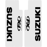 FACTORY EFFEX 0838404 Factory Effex Fork Shield Decal - Upper - Suzuki - Black 08-38404